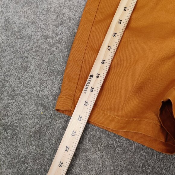 Old Navy Men's Ultimate Slim Shorts Sz 42 T Camel Brown Cotton Casual Flat Front - Picture 9 of 9